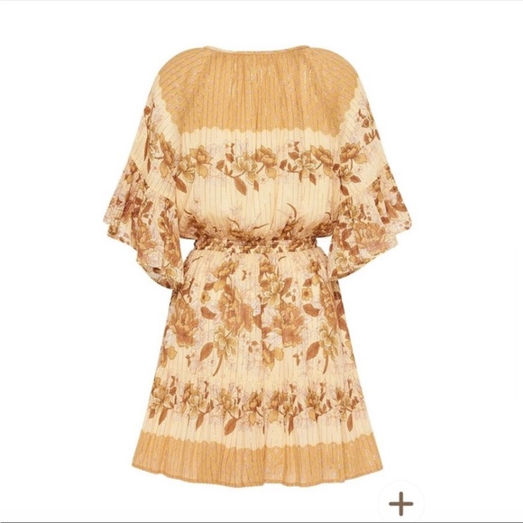 Spell & The Gypsy Collective Coco Lei Flutter Metallic Mini Play Dress Size XXS - Picture 9 of 16